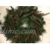Front Door Country Cabin Natural Woodland Greens & Pinecones Wreath, Rustic    273378072957
